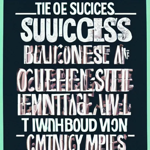 Image similar to the essence of success