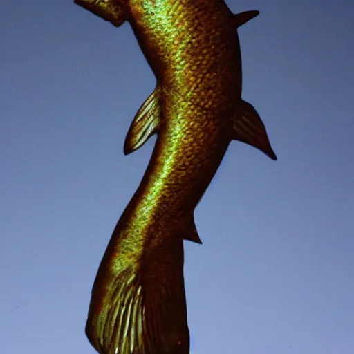 Image similar to fish, but it is a beautiful statue