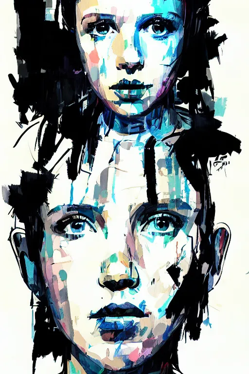 Image similar to Portrait of Millie Bobby Brown by Yoji Shinkawa