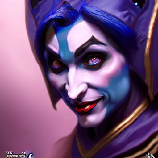 Image similar to d & d concept art matte jester from criticalrole in the style of stefan kostic, realistic, sharp focus, 8 k high definition, insanely detailed, intricate, mysterious, art by stanley lau and artgerm