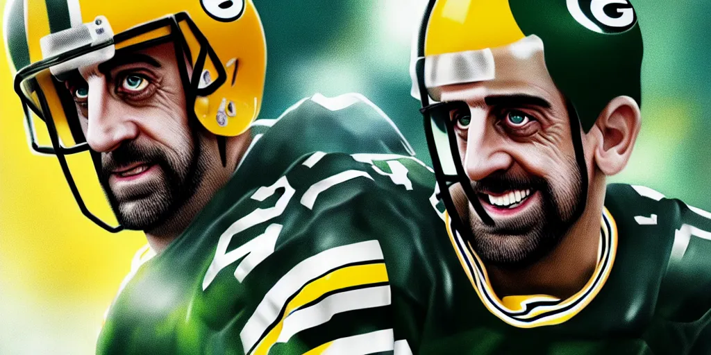 Prompt: Aaron Rodgers, cgsociety, artstation, cinematic