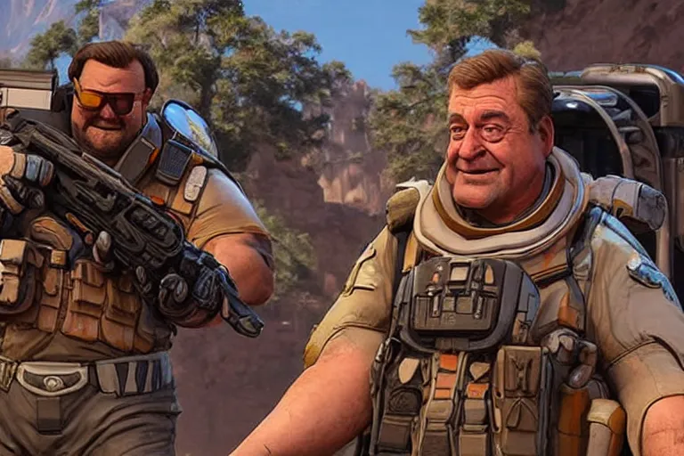 Image similar to john goodman in apex legends