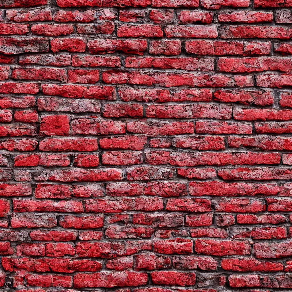 Prompt: red painted brick texture