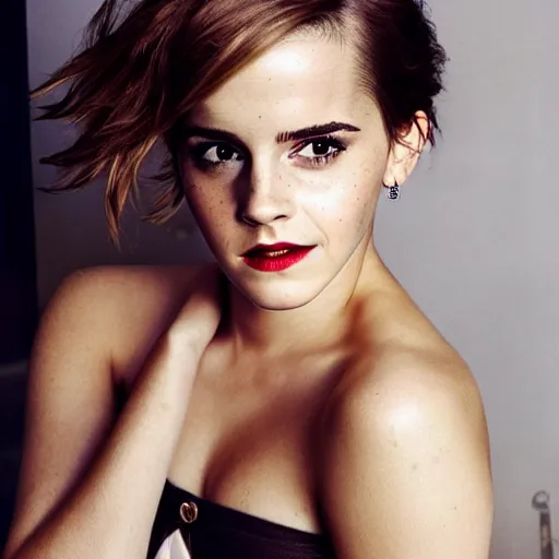 Image similar to Emma Watson, pin-up