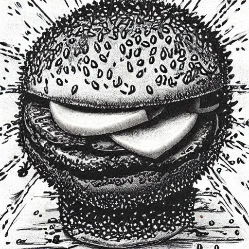 Image similar to burger by kentaro miura