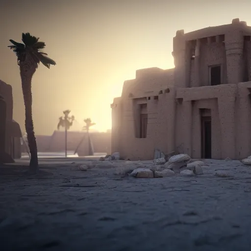 Image similar to timbuktu, octane render, unreal engine, artstation, 8 k