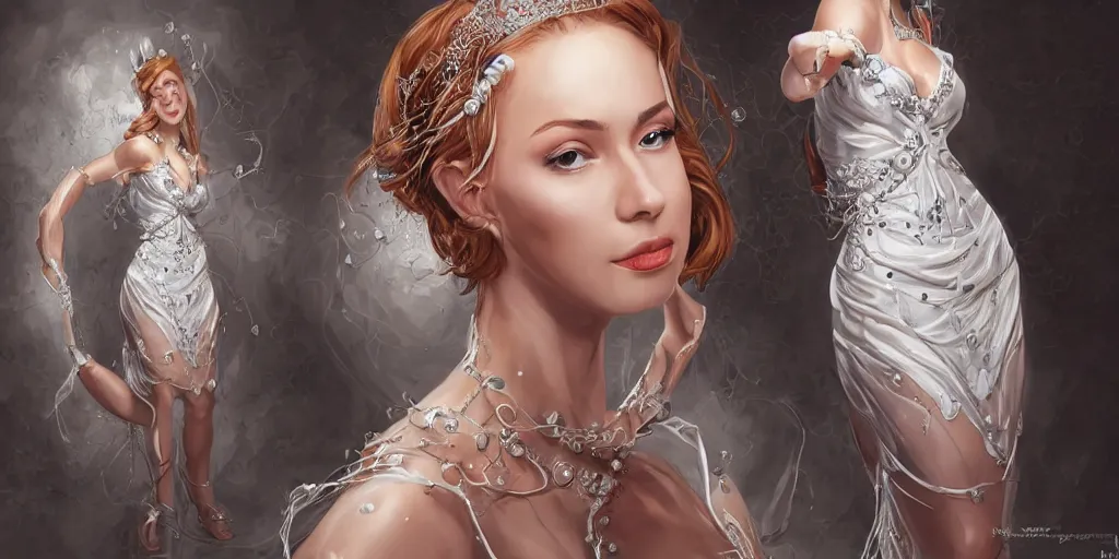 Prompt: a_realistic_liquid_queen_with_a_decorated_dress_made_of_white_pearls__highly_detailed_digital_painting_Trending_on_artstation__HD_quality_by_artgerm H 1024