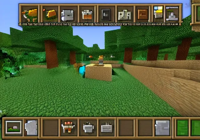 Image similar to screenshot from minecraft