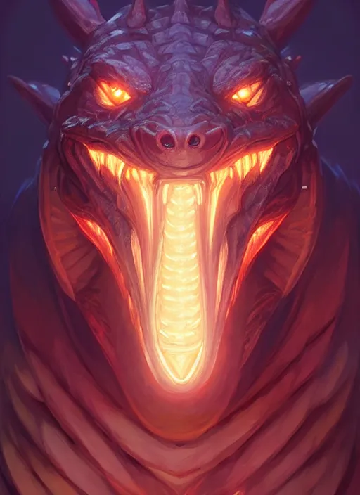 Image similar to symmetry!! portrait of renekton, league of legends, glowing lights!! intricate, elegant, highly detailed, digital painting, artstation, concept art, smooth, sharp focus, illustration, art by artgerm and greg rutkowski and alphonse mucha