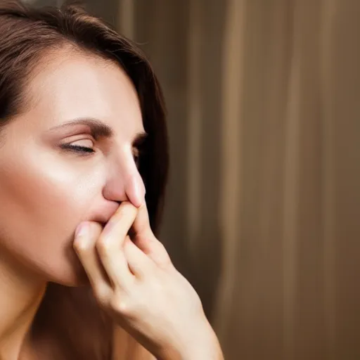 Prompt: woman proud of her biggest nose