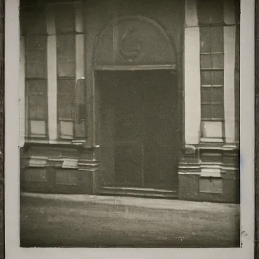 Image similar to street photograph from the 1700s, faded, blurry, first ever photograph