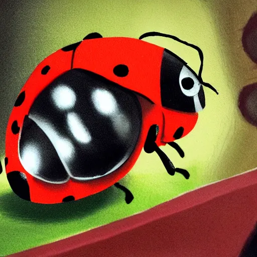 Prompt: a ladybug doing tiquando in a studio with a bunch of other students