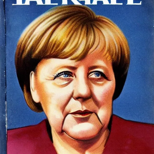 “Angela Merkel Portrait, Color Vintage Magazine | Stable Diffusion ...