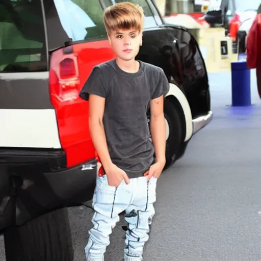 Prompt: Justin Bieber as a midget