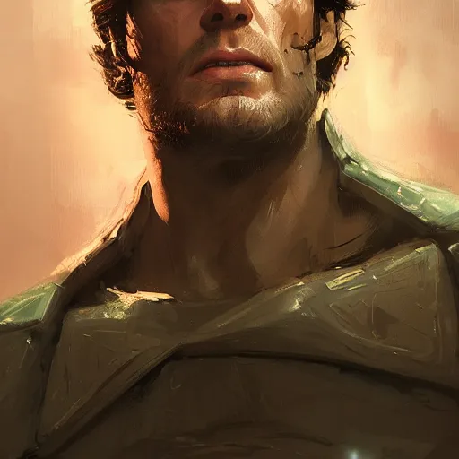 Prompt: portrait of a man by Greg Rutkowski, Henry Cavill as Jagged Fel from Star Wars Expanded Universe, scifi, highly detailed portrait, digital painting, artstation, concept art, smooth, sharp foccus ilustration, Artstation HQ