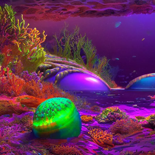 Image similar to Photorealistic bioluminescent sea life. Hyperdetailed photorealism, 108 megapixels, amazing depth, glowing rich colors, powerful imagery, psychedelic Overtones, 3D finalrender, 3d shading, cinematic lighting, artstation concept art