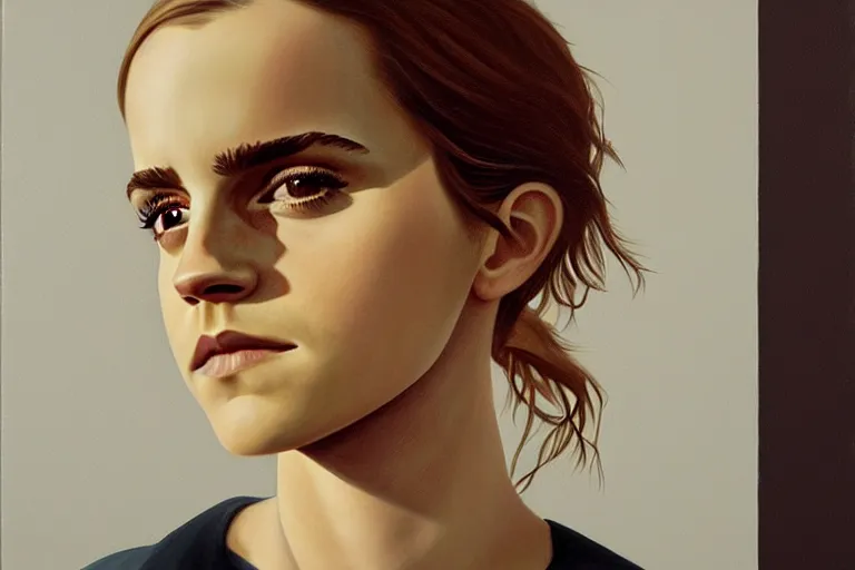 Image similar to portrait of emma watson artwork by tim eitel