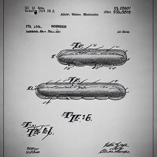 Image similar to us patent for the hotdog