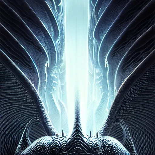 Prompt: uhd photorealistic dark scifi illustration of the dragon scales of justice. cinematic lighting, in the style of akira toriyama, beksisnski, amano and karol bak, fantasy, hyperdetailed.