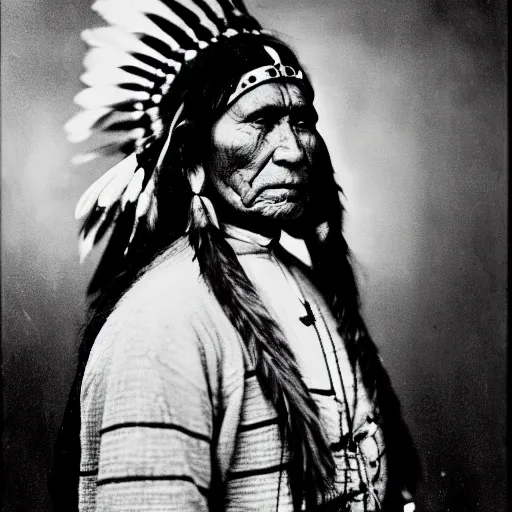 Prompt: native American portrait