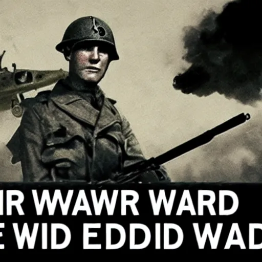 Image similar to war without end, wwii style