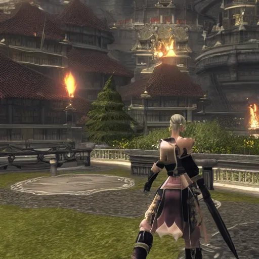 Image similar to Screenshot taken from the new FFXIV expansion. Final Fantasy 14 screenshot.