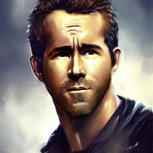 Prompt: “ portrait of ryan reynolds by greg rutkowski, young, attractive, highly detailed portrait, scifi, digital painting, artstation, concept art, smooth, sharp foccus ilustration, artstation hq ”