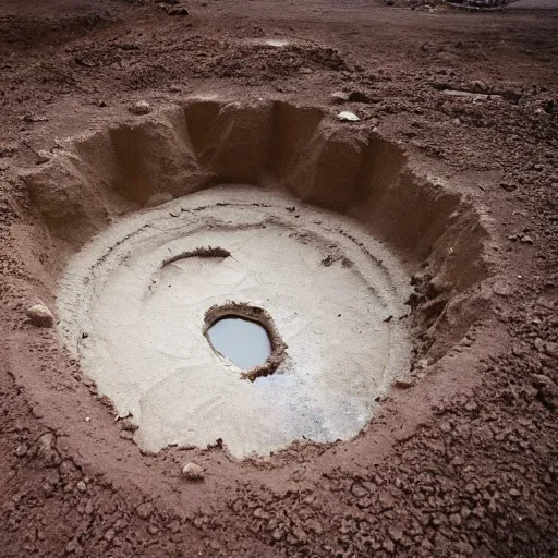 Image similar to a hole in the ground for another dimension