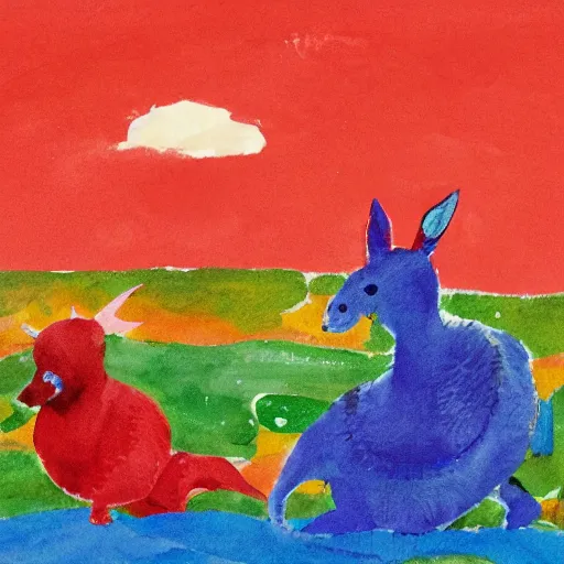 Prompt: eric carle scene in boston