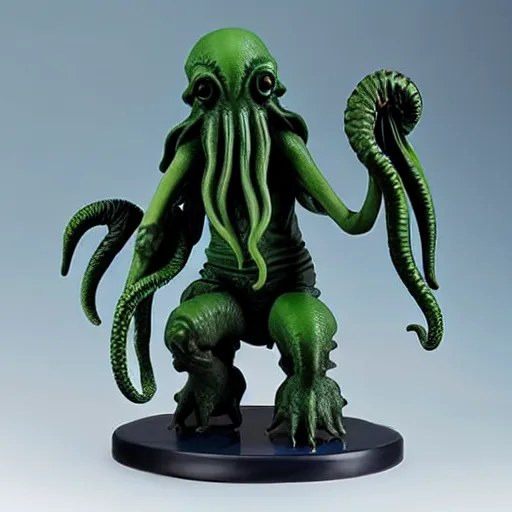 Image similar to a cthulhu figma figurine, product shot