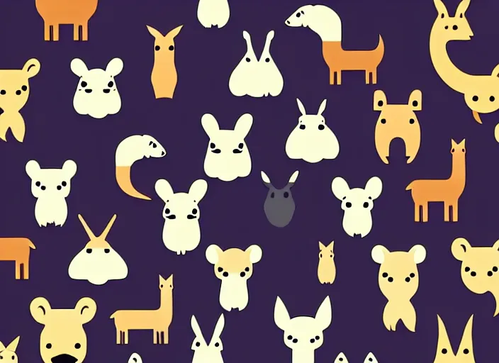 Prompt: digital art minimal vector animal! detailed wallpaper trending on artstation