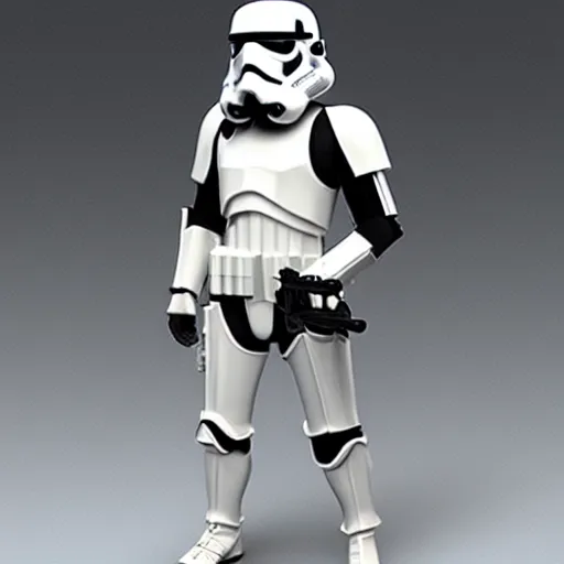 Prompt: female stormtrooper