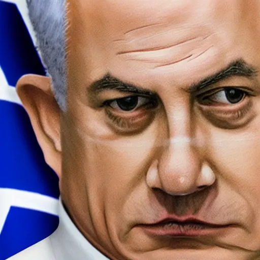 Image similar to benjamin netanyahu sitting in a toilet, photorealistic, studio