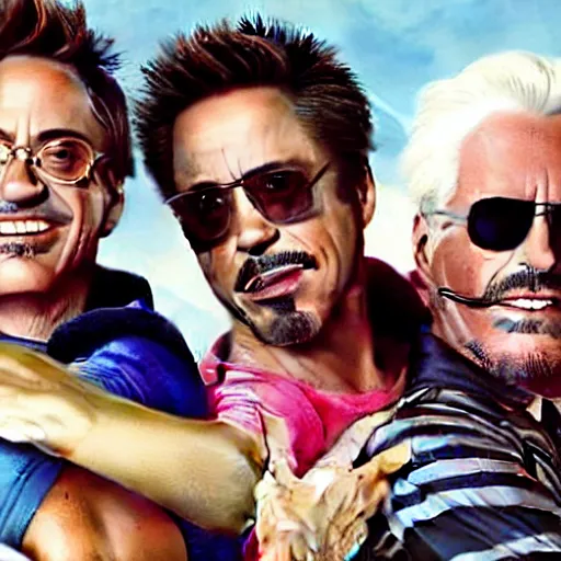 Image similar to robert downey jr starring in weekend at bernies 3.