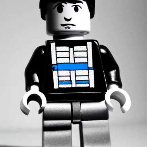 Image similar to Keanu Reeves as a Lego Man