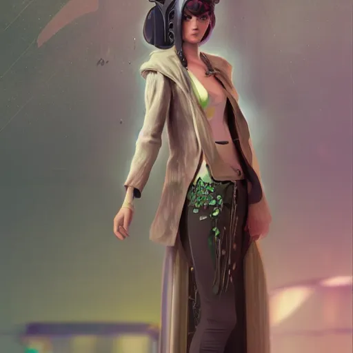 Prompt: solarpunk human character design, cgsociety, artstration