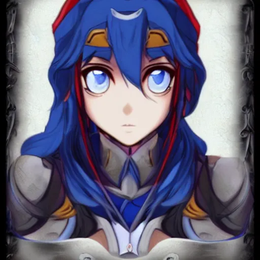 Image similar to lucina deep face