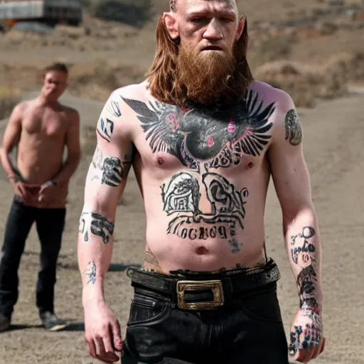 Image similar to Connor McGregor in sons of anarchy very detailed 4k quality super realistic