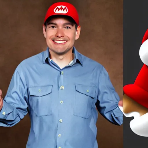 Image similar to Marco Rubio as super Mario