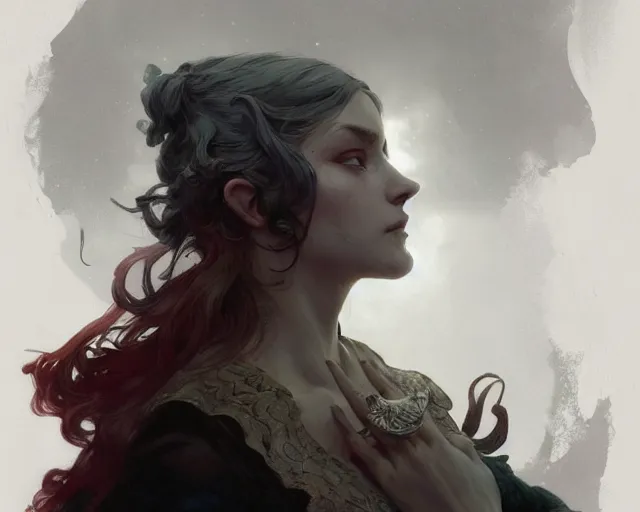 Image similar to photography of norman ackroyd, deep focus, d & d and mtg, fantasy, intricate, elegant, highly detailed, digital painting, artstation, concept art, matte, sharp focus, illustration, hearthstone, art by artgerm and greg rutkowski and alphonse mucha