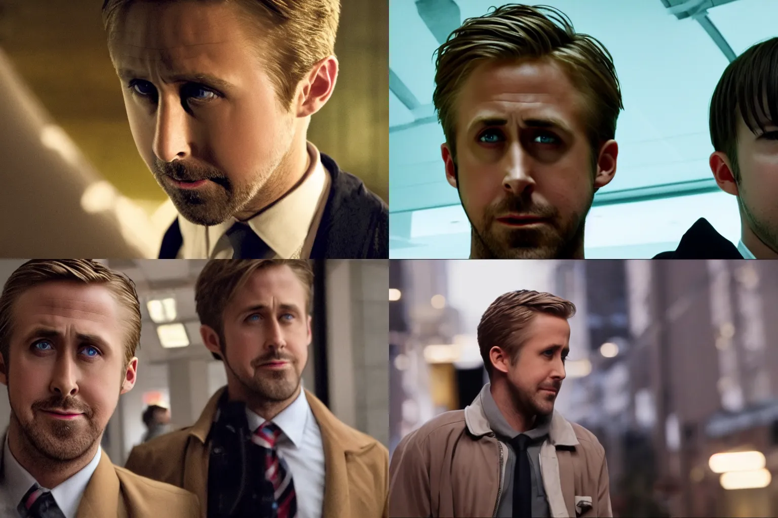 Prompt: Ryan Gosling as Tohru Adachi in a live action adaptation of Persona 4 Golden, film still, dramatic lighting, 4k,