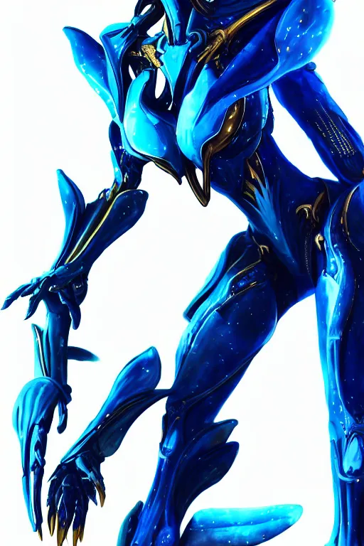 Prompt: intense high detail elegant beautiful stunning quality cosmic huge sexy goddess giantess female warframe anthro mecha female dragon, blue body, sharp metal ears and spine, tail, sleek eyes, smooth blue skin, sleek gold armor, galactic, epic proportions, epic scale, epic size, warframe destiny art, furry, dragon, goddess, giantess, furaffinity, macro