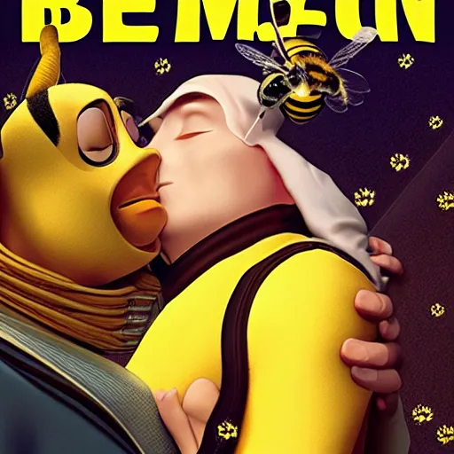 Image similar to bee movie, romance novel cover