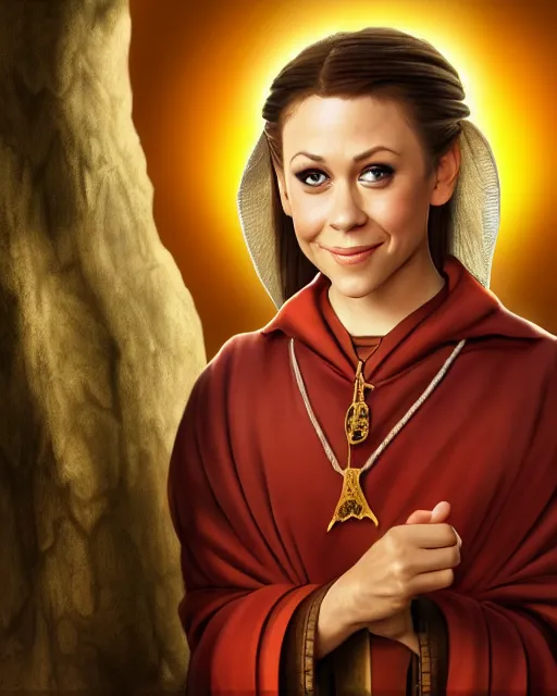 Prompt: charming young alyssa milano as an inca priest, by don bluth, fantasy environment, highly detailed, dynamic shadows, 4 k, wallpaper - 1 0 2 4