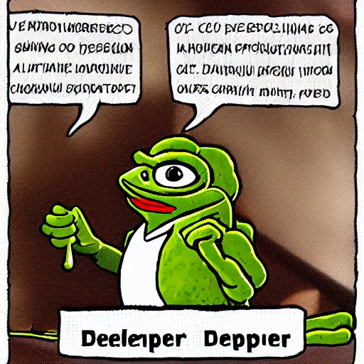 Prompt: pepe developer