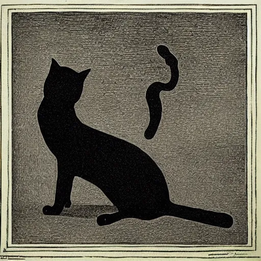 Prompt: “ gray ’ s anatomy ” aquatint etching feline veterinary diagram optical illusion 1 0 2 4 x 1 0 2 4