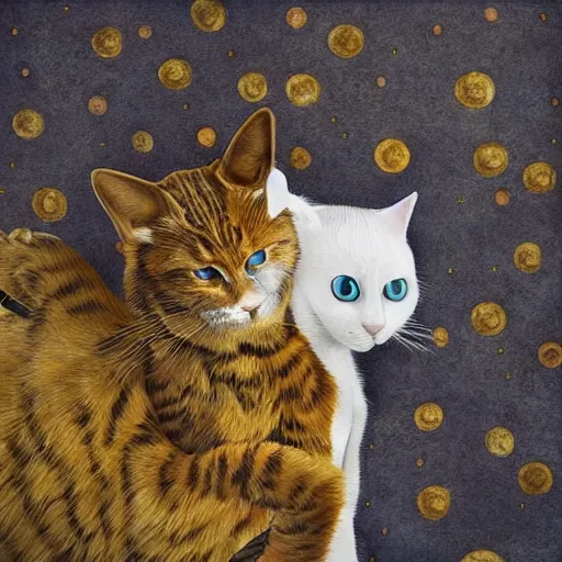 Prompt: surreal artwork by cats