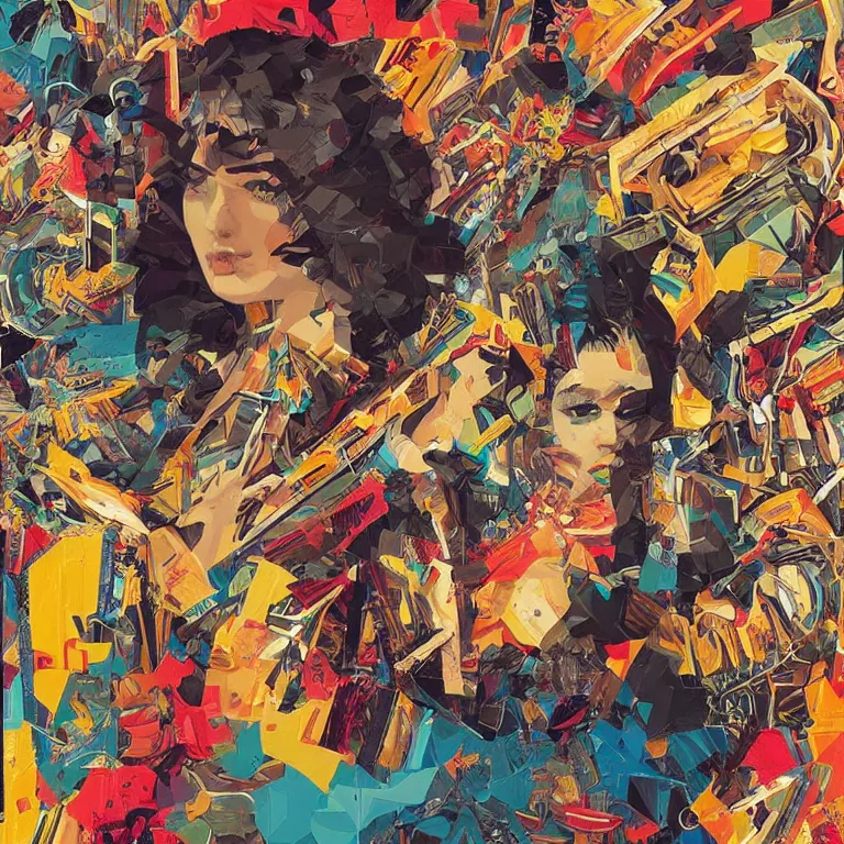 Image similar to beautiful album cover design by Jonathan Zawada and Sandra Chevrier