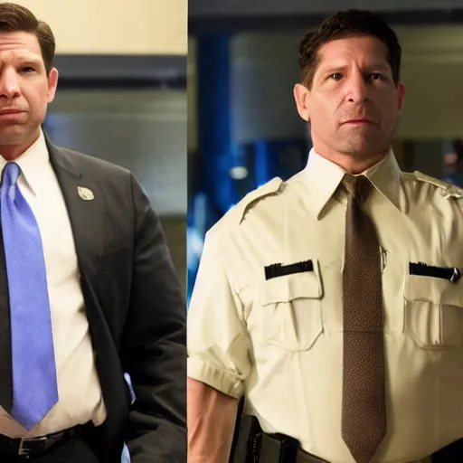 Image similar to ron desantis in the punisher