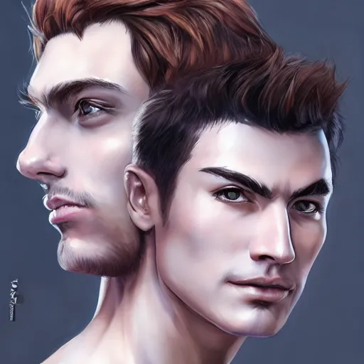 Image similar to human, male, portrait, stanley lau and artgerm